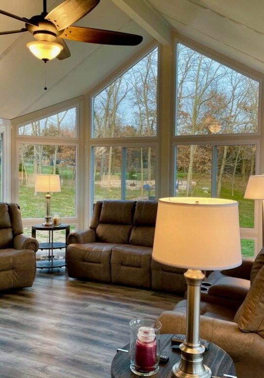 All Season Sunroom Interior by Doors-N-More