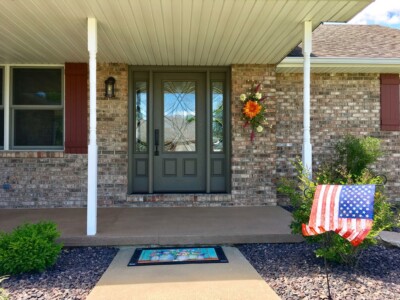 Exterior Door with Double Sidelites by Doors-N-More