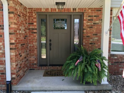 Exterior Door with Double Sidelites by Doors-N-More