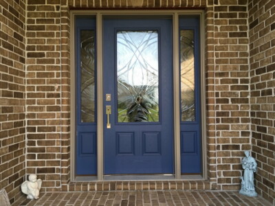 Exterior Door with Double Sidelites by Doors-N-More