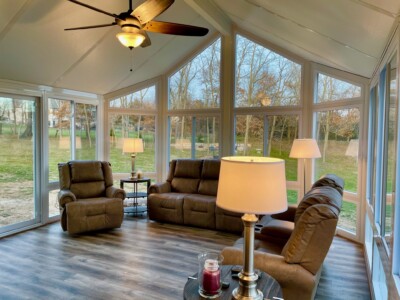 All Season Sunroom Interior by Doors-N-More
