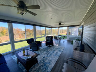 Elevated Deck to Sunroom Conversion from Doors-N-More