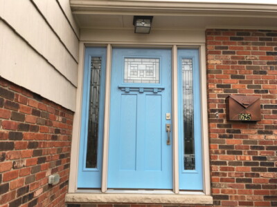 Exterior Door with Double Sidelites by Doors-N-More